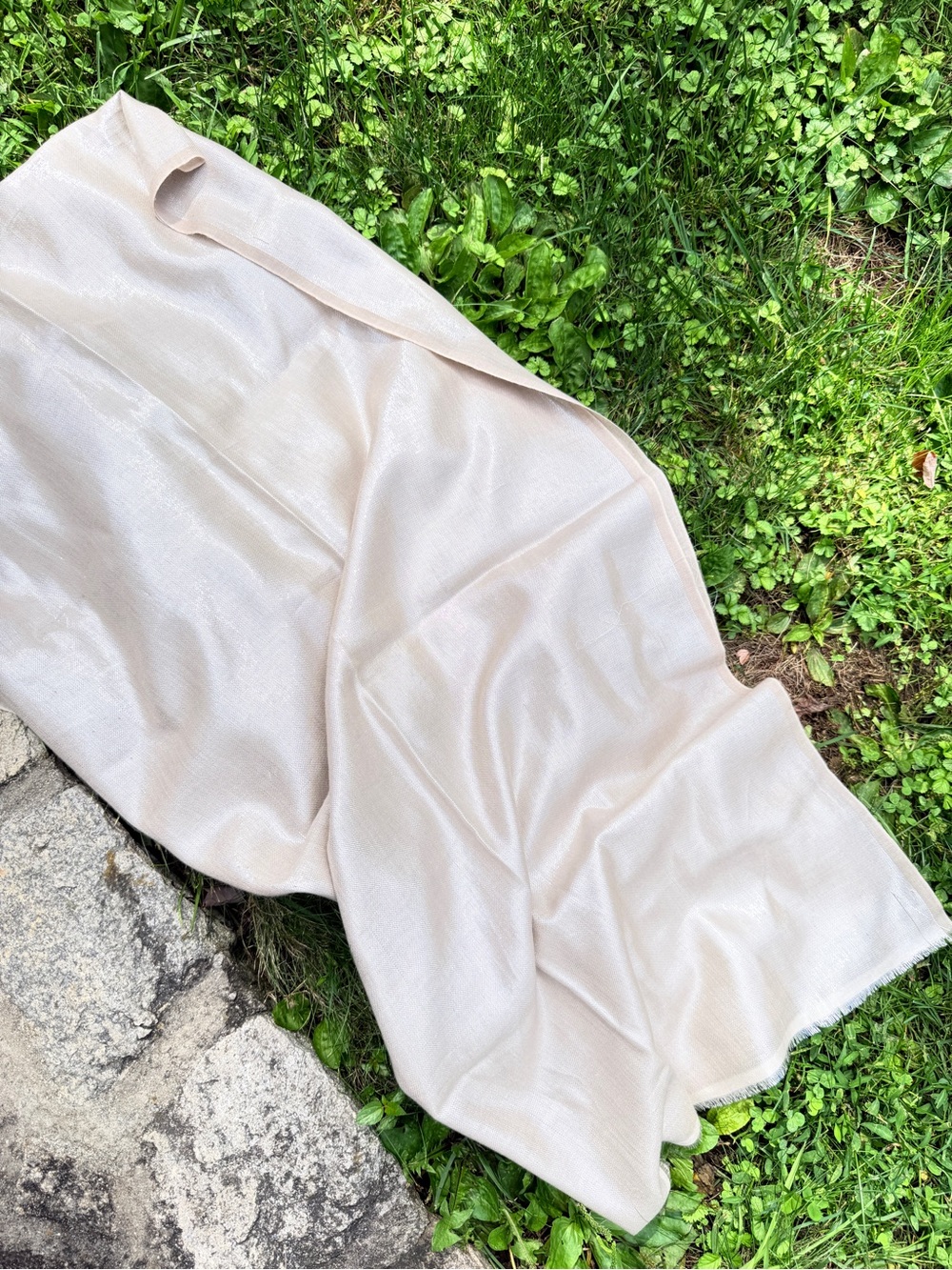 Cream Lightweight Scarf Wrap - Everyday Elegant Accessory